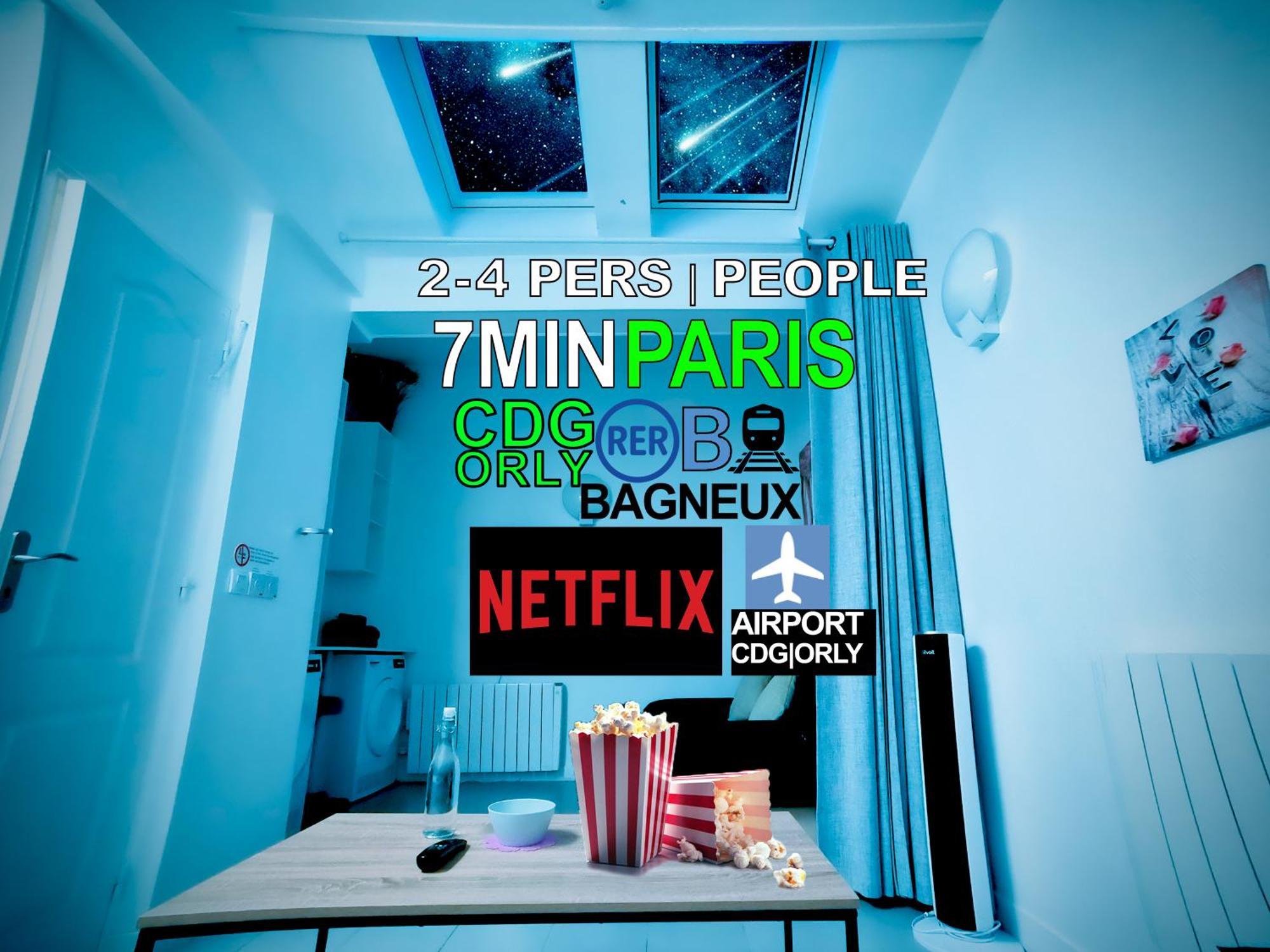 Bagneux Paris Rer B Confort Netflix Cachan Zewnętrze zdjęcie
