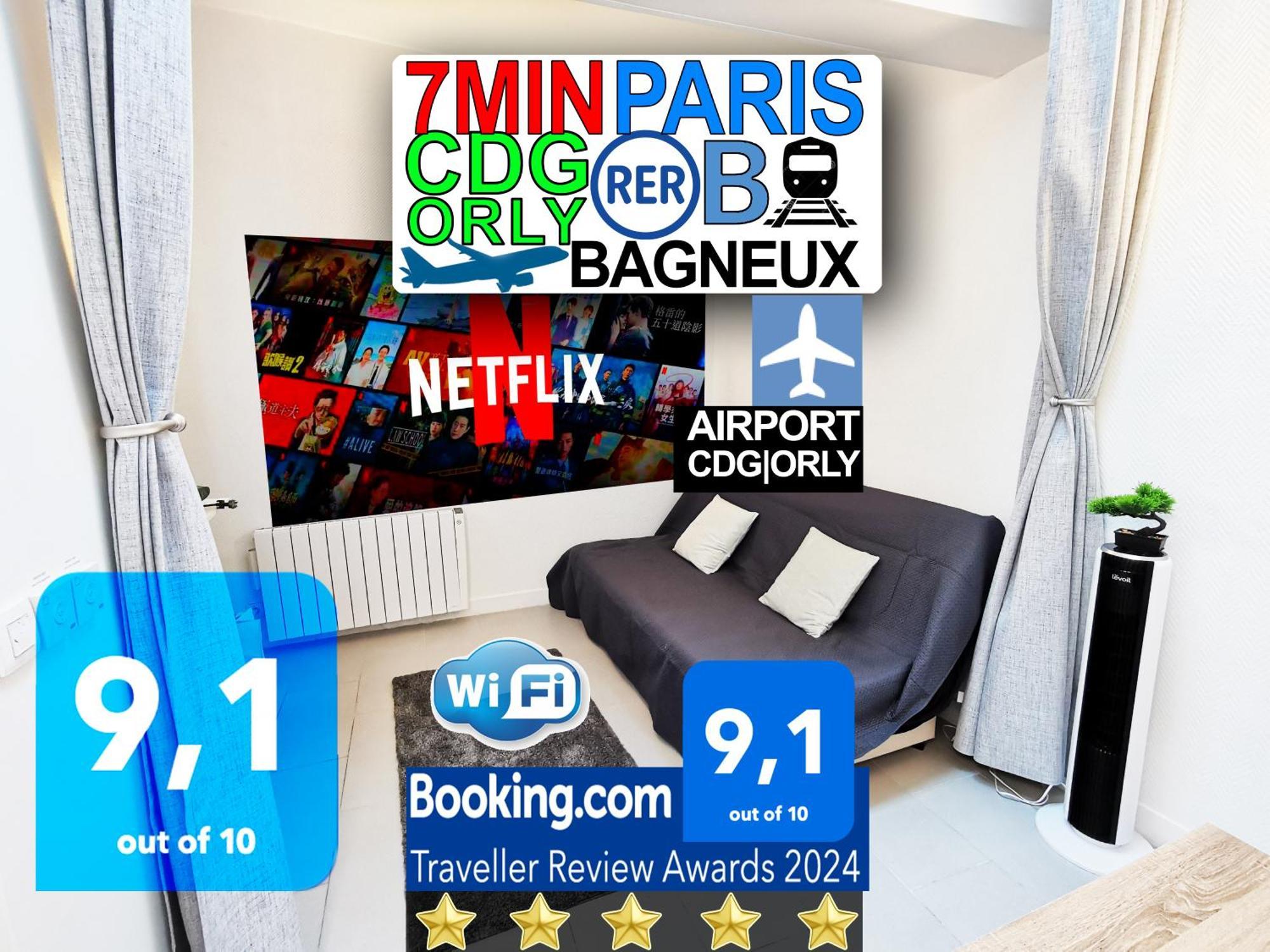 Bagneux Paris Rer B Confort Netflix Cachan Zewnętrze zdjęcie